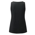 thumbnail image 4 of XAOFW Womens Solid Color Tank Tops Button Loose Fit Sleeveless Camisole Holiday Vacation Stylish Tops, 4 of 5