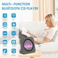 thumbnail image 3 of Gueray CD Players for Home, Portable CD Player with Bluetooth Hi-Fi Stereo Sound, Remote Control, Support AUX/USB, Headphone Jack, Fm Radio Black, 3 of 5