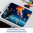 thumbnail image 6 of FeBohao Funny Mouse Pad Mat for Wireless Jiaji Cloth Rubber Base Washable Cute Soft Custom Square Abstract Home Use Accessory Adults Supplies Colorful Modern Haves Kids School Jellyfish, 6 of 6