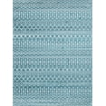 thumbnail image 2 of Unique Loom Moroccan Trellis Collection Area Rug - Mamounia (9' x 12' 2" Rectangle Turquoise/Ivory), 2 of 6