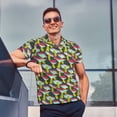 thumbnail image 4 of Balery Green Mushroom Camisa Polo de Hombre con Estampado, de Manga Corta y Tejido Medio, Camisa Tipo Golf Polo-4X-Large, 4 of 6