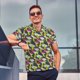 thumbnail image 4 of Balery Green Mushroom Camisa Polo de Hombre con Estampado, de Manga Corta y Tejido Medio, Camisa Tipo Golf Polo-X-Large, 4 of 6