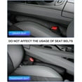 thumbnail image 7 of Leather Car Seat Gap Filler Universal for Car Truck SUV to Block The Gap Between Seat and Console Stop Things from Dropping 2 Sets Black, 7 of 7