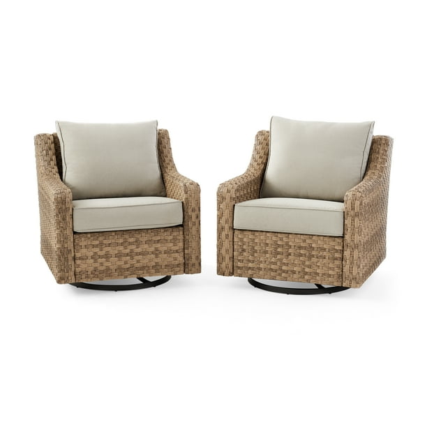 better homes and gardens river oaks 2 piece patio swivel gliders
