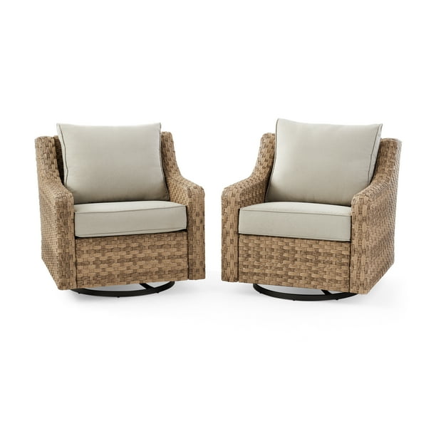 Better Homes & Gardens River Oaks 2 Piece Swivel Gliders with Patio Covers