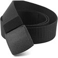 thumbnail image 1 of Cinturón de Lona de Nailon Unisex para Hombres y Mujeres, Cinturón de Tela Ajustable de Forma Continua, Largo 130 cm, Ancho Aprox. 3,8 cm, con Hebilla de Plástico, Multiusos, 1 of 5