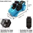 thumbnail image 2 of JUNWELL Semi-Automatic Blue Heat Tape Dispenser for Heat Press/Mug Press Machine - PreCut 1.4‘‘ Pieces  Multiple Roll Cut  1+3‘‘ Core  with Compartment Slots, 2 of 7