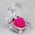 thumbnail image 2 of ZOUSSIQI Ring Box Jewelry Case Storage Box Ring Holder for Valentines Engagement Birthday, Rose Red CA919-30072, 2 of 7