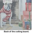 thumbnail image 5 of French Bulldog Cozy Christmas Glass Cutting Board Large 12 in x 15 in, 5 of 5