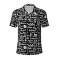 thumbnail image 2 of Daiia Pasta Bacon Pattern Men’s Polo Shirts,Solid Deck Shirt,Classic Fit, Breathable Cotton Polo for Casual and Sport Wear-X-Large, 2 of 9