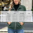 thumbnail image 3 of DailyTrove Women's Ribbed Knit Zip Up Jacket Long Sleeve Stand Collar Casual Outerwear with Pockets, 3 of 5