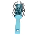 thumbnail image 4 of Detangling Hair Brush with Rounded Nylon Teeth, Hollow Back Design, Curved Body, Non Slip Handle, Hanging Hole for Hair Care, 4 of 7