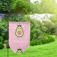 thumbnail image 2 of Wukai Cute Avocado Print Garden Flag 12.5x18 Inch Double Sided Sun-resistant Rain-resistant, Wrinkle-resistant Colorfast(Only Flag), 2 of 7