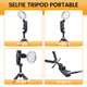 thumbnail image 5 of Mini Trípode de Diseño Mejorado con Bluetooth, Portátil, Telescópico, Multifuncional, Rotación de 360°, para Selfies para Teléfono, Color Negro A, 5 of 5