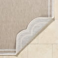 thumbnail image 4 of Livabliss Miami Beach Modern Border Outdoor Area Rug, 9'2" x 12', Beige/White, 4 of 7