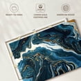 thumbnail image 6 of Elephant Stock Abstract Blue Marble Wall Art - Horizontal Canvas Wall Art - Living Room Wall Decor - Abstract Canvas - Gold And Blue Decor - 24" x 16", 6 of 8
