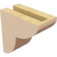 thumbnail image 5 of 3"W x 6"D x 6"H Classic Crestline Rough Cedar Woodgrain TimberThane Corbel, Primed Tan, 5 of 6