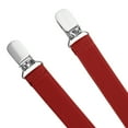 thumbnail image 7 of Toptie Men's Solid Suspenders Elastic 3/4 Inch X Back Adjustable Suspenders-Red, 7 of 7