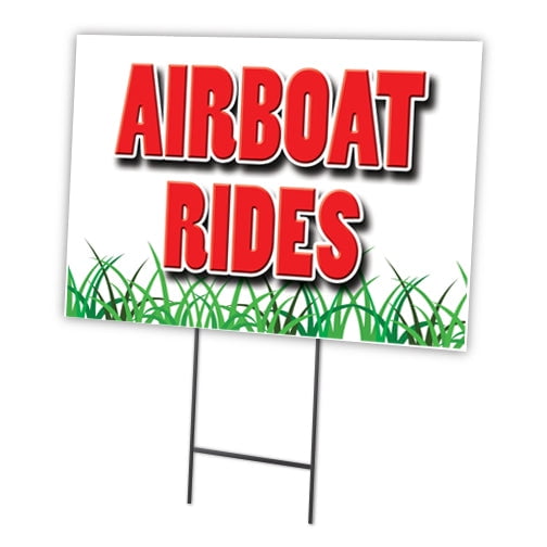 SignMission C-2436 Airboat Rides 12 x 16 in. Essential Workers & Healthcare Heroes Thank You Yard Sign & Stak