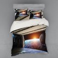 thumbnail image 2 of Ambesonne Scenery Bedding Set 3 Pcs, Earth Galaxy Space, Twin XL, Multicolor, 2 of 3