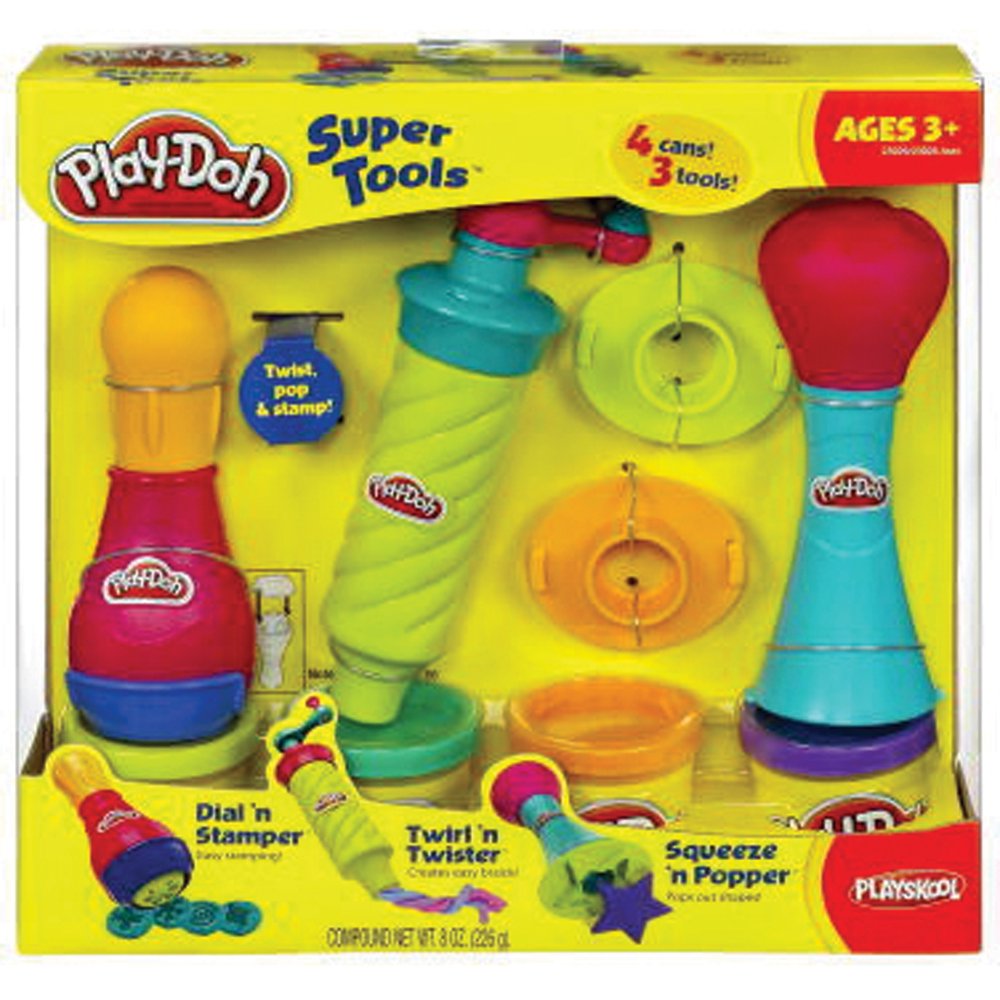 PlayDoh Super 3 Tools & 4 Cans