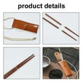 thumbnail image 4 of Palillos plegables para acampar al aire libre, picnic, viajes, vajilla portátil, un par de palillos con bolsa de almacenamiento sundick Palillos, 4 of 7