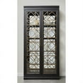 thumbnail image 4 of Bowery Hill Four Shelf Wood-Framed Display Cabinet in Black Finish, 4 of 6