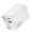 White, variant on 65W GaN Tri-Port Retractable Charger with Self-Winding Type C and USB A 65cm Cord for Laptop Phone Compact FCC CE White