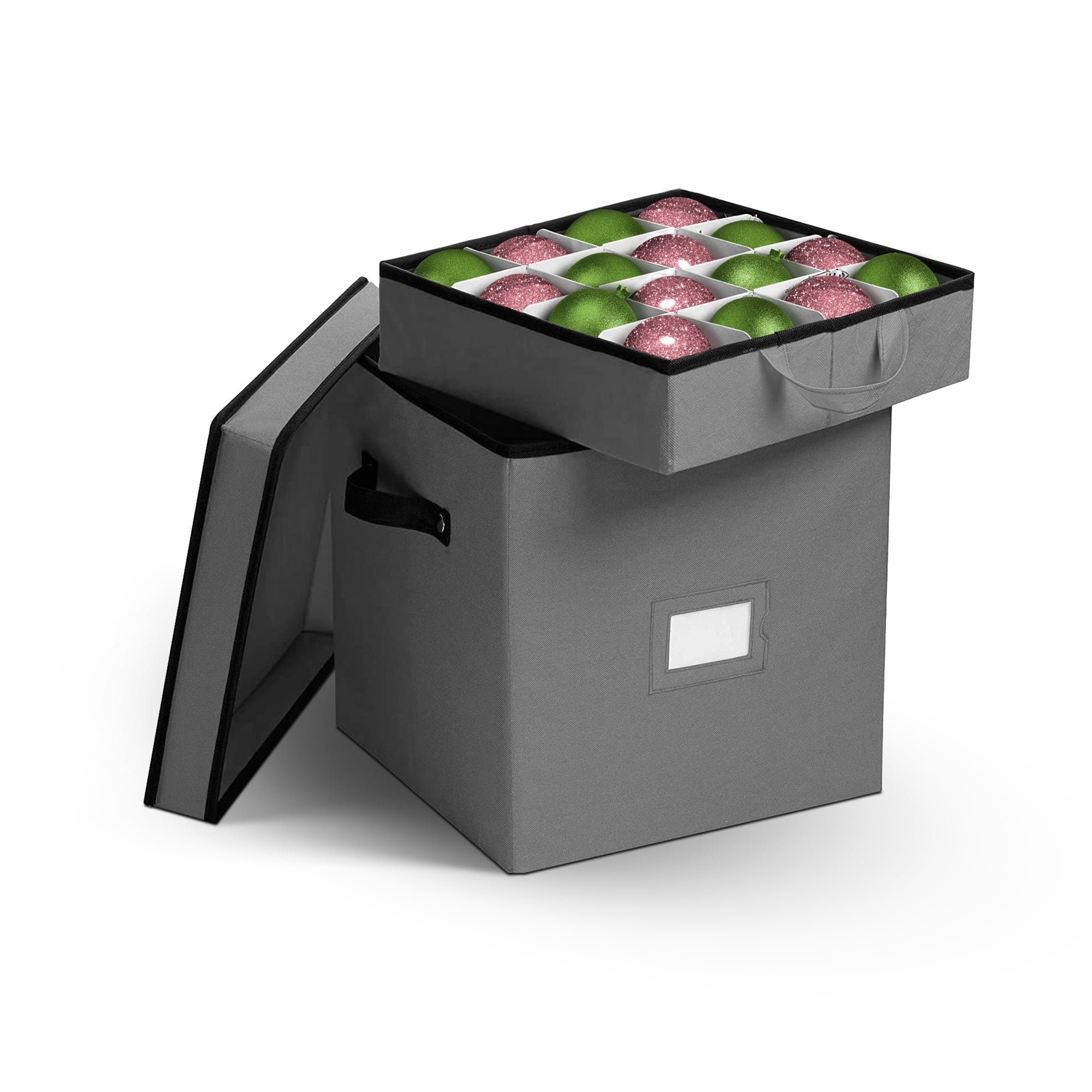 OSTO Premium Christmas Ornament storage Box with Lid 3inch