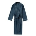 thumbnail image 4 of Men'S Bathrobes Men Robes Lightweight Waffle Robe Robes Lightweight Summer Home Clothes, Long Styles, Yukata Robe For Blue Bathrobes, 4 of 4
