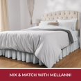 thumbnail image 7 of Mellanni Iconic Collection Ruffled Microfiber Bed Skirt 15" Drop, King, White, 7 of 7