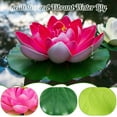 thumbnail image 5 of EP Artificial Lotus Flowers Water Lilies for Pond Pool, 10 Pcs Realistic Floating Foam Lotus Flowers with Lily Pads for Ponds,4"and 6"Large Lifelike Water Lilies for Fountain Garden Pond Decoration, 5 of 7
