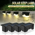 thumbnail image 1 of Lámpara Solar Led Blanca Cálida para Escaleras, Exteriores y Jardín. Iluminación Solar para Balcón, Balcón, Patio, Escaleras y Vallas., 1 of 7