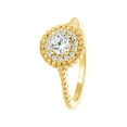 thumbnail image 2 of 5/8 Carat Brilliant Cut Diamond Halo Engagement Ring In 14K Solid Rose,Yellow & White Gold, 2 of 3