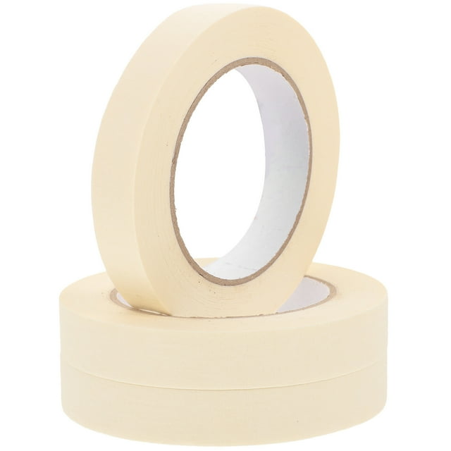 CRAFTHROU 3 Rouleaux de Ruban de Masquage Beige Protection de Surface pour Activités en Classe