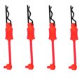 thumbnail image 3 of Clips para Carrocería Coche RC Con Lengüetas Tracción Enchufe Carcasa () Rojo, 3 of 9