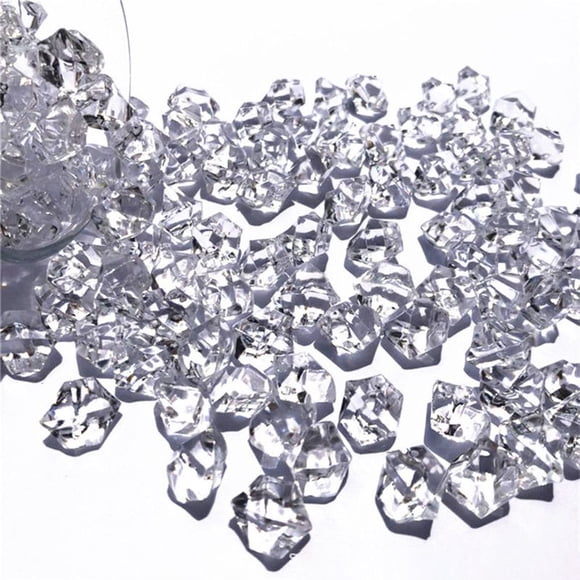 200Pcs Acrylic Plastic Gem Stone Ice Rocks Table Scatter Vase Fish Tank Decoration