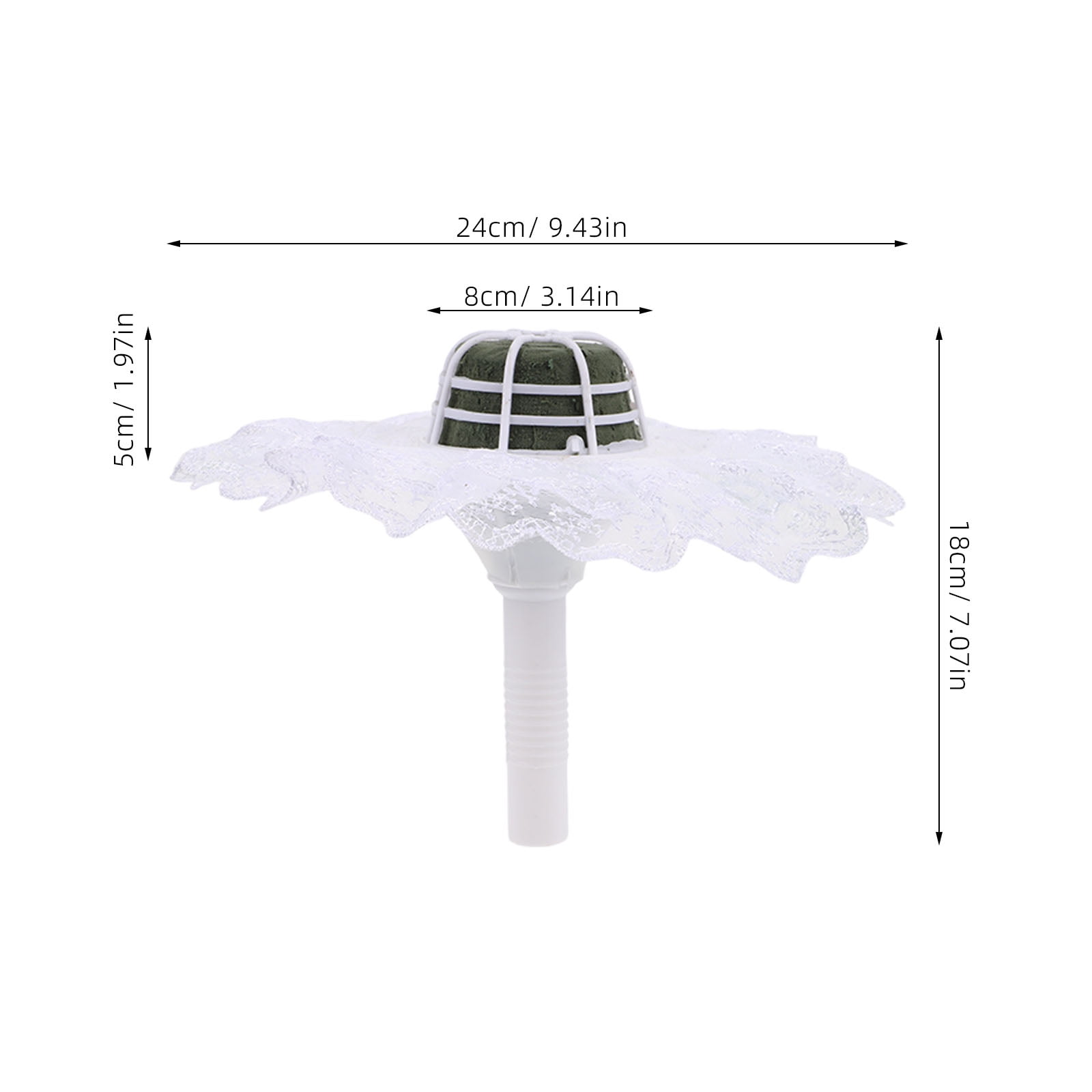 WHAMVOX 6pcs Wedding Bouquet Holder Bridal Bouquet Holders for Artificial Flowers Bouquet Holder Handle for Weddings Flower Arrangement Gardening Supplies