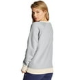 thumbnail image 3 of Women's Champion Powerblend Fleece Crew, Chainstitch Logo Venetian Purple S, 3 of 4