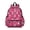 Pink Baseball Caps, variant on Pink Baseball Gear Pattern Backpack for School, Cute School Bag with Adjustable Shoulder Straps and Padded Back, 13.4"x11"x4.7"