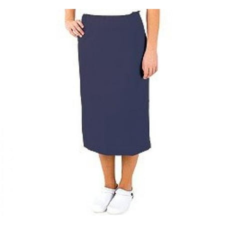 014 Fundamentals - Fundamentals by White Swan Women's Elastic Waist Solid Scrub Skirt X-Large Navy