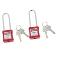 thumbnail image 1 of De Bloqueo De Seguridad Rojo De 2 Piezas, PA Y Acero Inoxidable, Seguridad, 1 of 8