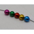 thumbnail image 4 of U8MO 100 Mixed Color Aluminum Christmas Jingle Bells Beads Charms 8mm Decoration DIY, 4 of 5