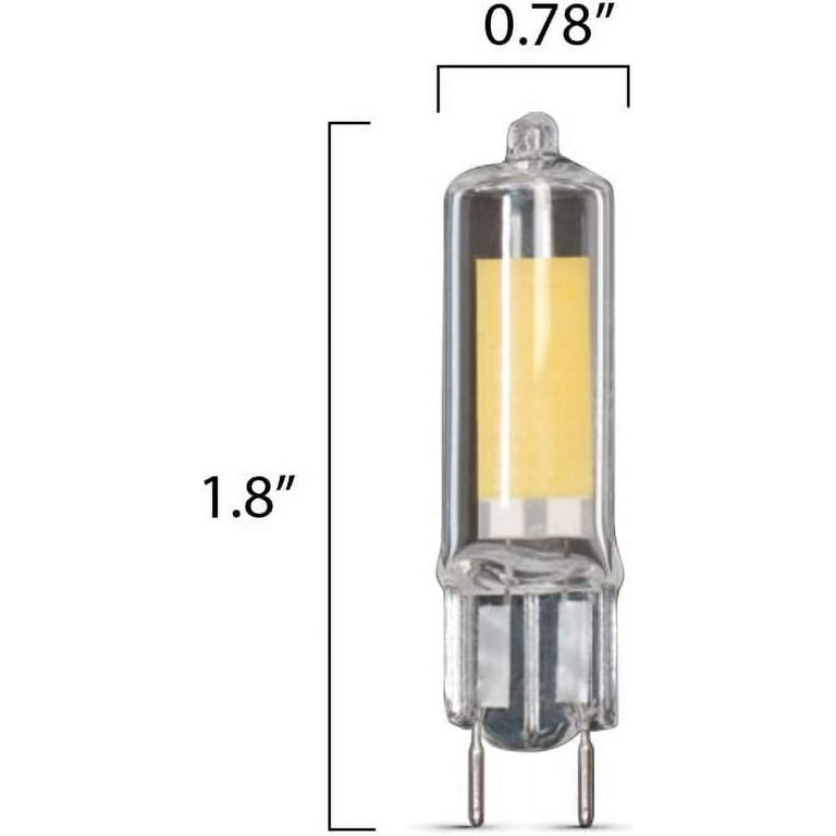 2PC Feit Electric Warm White Dimmable Specialty GY8.6 LED Bulb 4.5