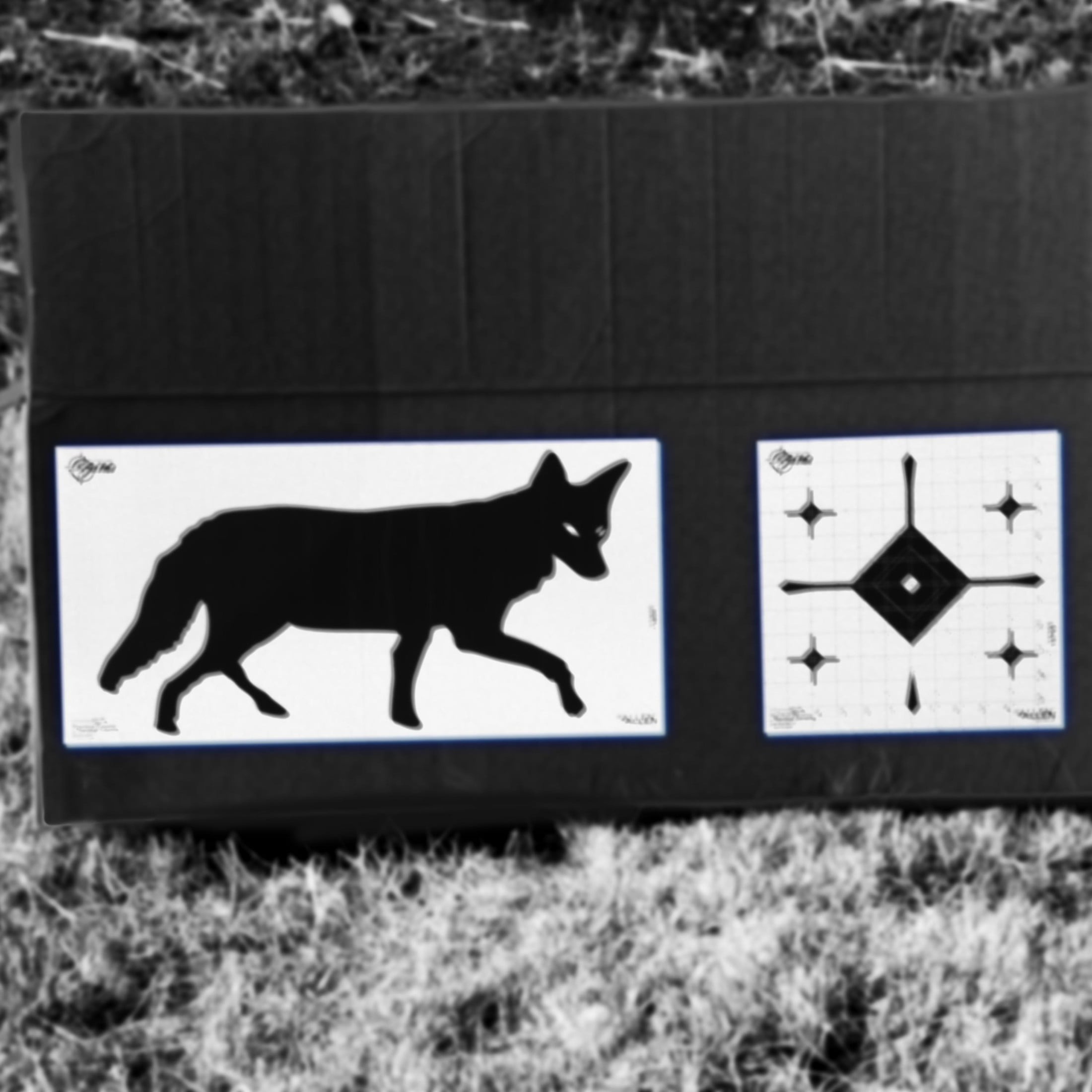 New Ez Aim Thermal Id Grid Bullseye Paper Target, 12" X 12," Gray