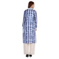 thumbnail image 3 of Bimba Printed Straight Kurti For Women Casual Summer Wear V-Neck W/ Lace Tunic Designer Kurta, 3 of 6
