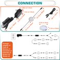 thumbnail image 4 of Lvyinyin Display Cases Lighting Kit, Linkable Round LED Under Cabinet Puck Lights, 0.3 Inch Low Profile Aluminum Lamp Shell, Touch Dimmable, Y-Splitter, Black Cable, 6 Lights, Warm White 2700K, 4 of 4