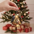 thumbnail image 4 of Light‑Up Christmas Mini Scene Ornament, Xmas Tree Acrylic Hanging Pendant, Glowing Festive Tree Decoration For Holiday Home Xmas Party Decor, 4 of 6