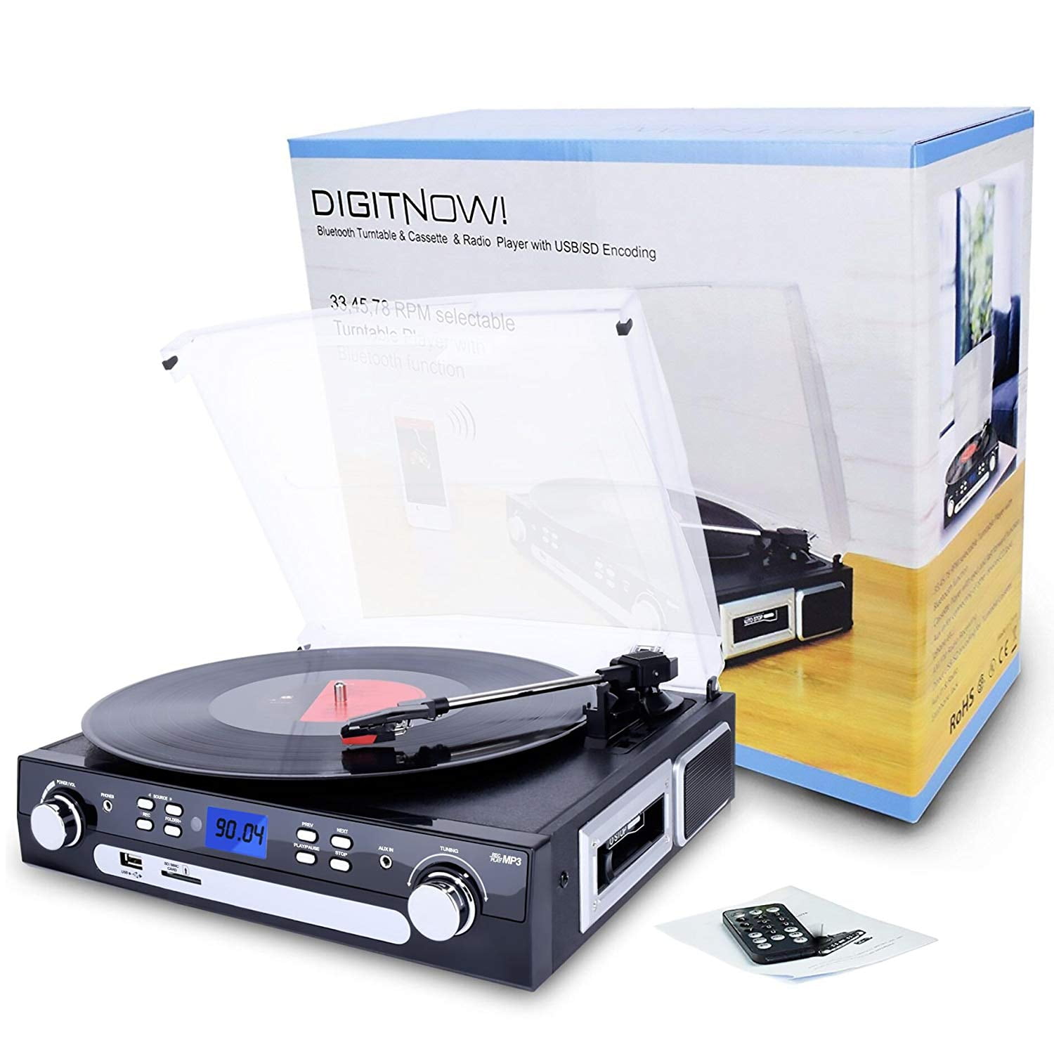 digitnow bluetooth record player