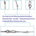 thumbnail image 2 of M10 Eye Bolts 304 Stainless Steel Lifting Ring Bolt Welded Closed Eye Bolts Screw Rod Eye Corrosion Resistant 5pcs-Yvan, 2 of 4